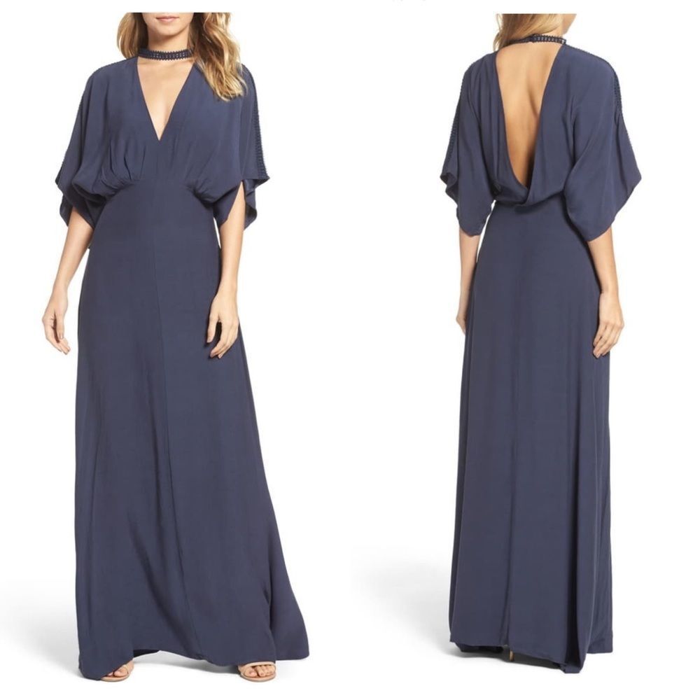 NWT Foxiedox Jasmine Choker Collar V-Neck Dress XS